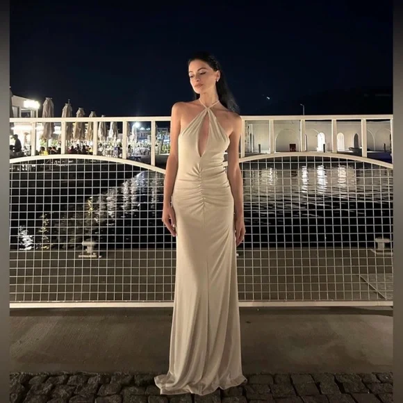 Zara New Backless Halter Dress New With TAGS. Please see pictures for color - Picture 3 of 5